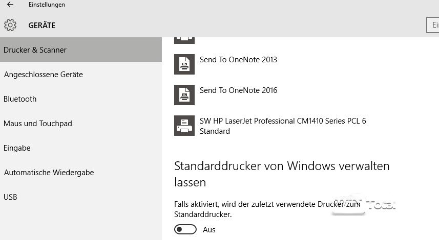 Drucker Windows 10