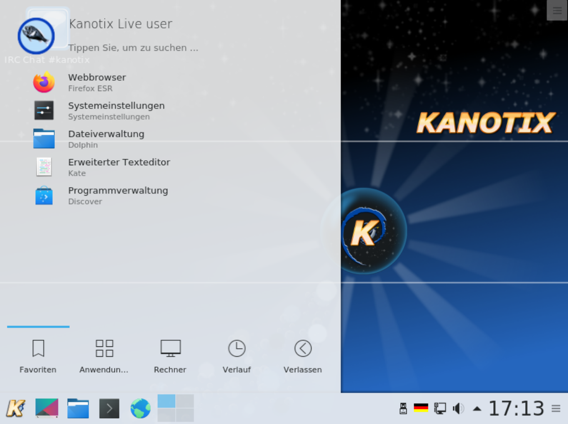 Kanotix ist auch Linux deutsch