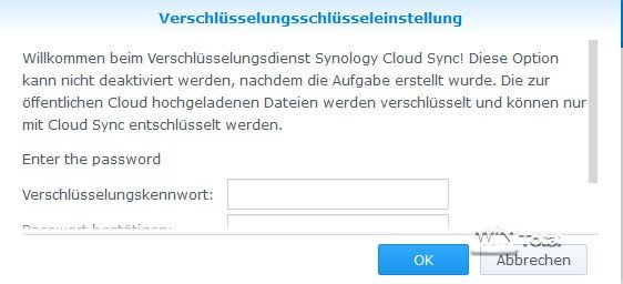 Verschlüsselung Cloud Sync