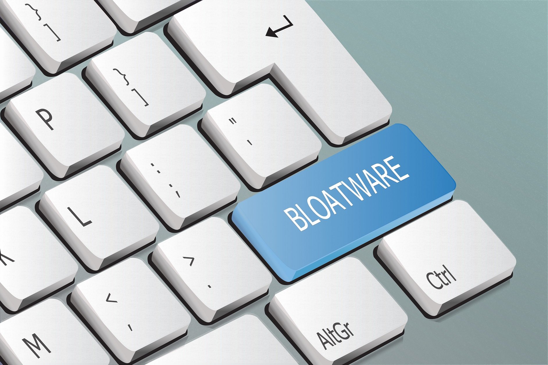 Bloatware-Taste auf Keyboard