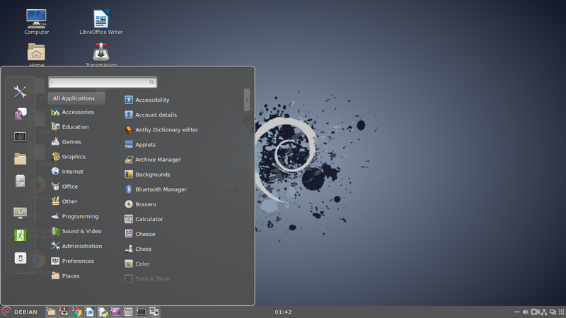 Screenshot Debian
