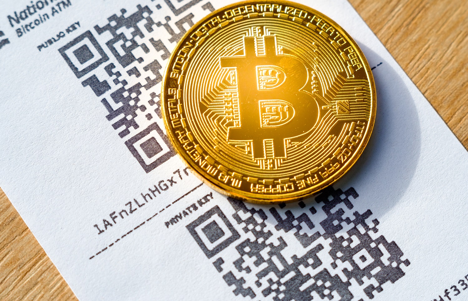 Paper Wallet mit Bitcoin