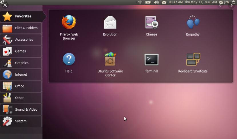 Unity Desktop in Ubuntu